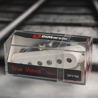 DiMarzio DP175SW True Velvet Single Coil Middle Pickup - White / Reverse Wound image 1