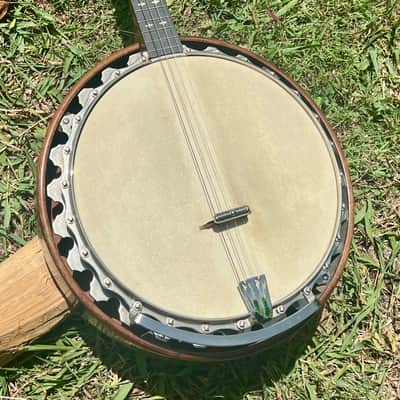 Vintage Ludwig Columbia 1930’s Tenor Banjo - Natural Walnut image 3
