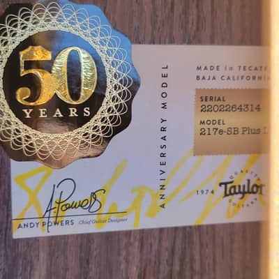 Taylor 50th Anniversary 217e-SB Plus LTD image 6