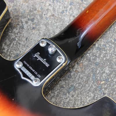 1968 Guyatone Japan SG-25T Vintage Hollowbody Electric Guitar (Sunburst) image 8