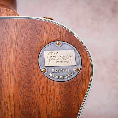 GIBSON USA Custom Shop Les Paul Custom 3A Quilt Top "Trans Amber + Ebony" (2017) image 19