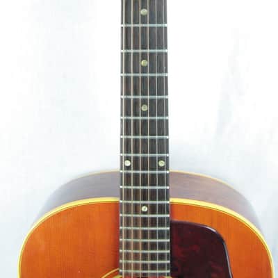 1964 Gibson J-45 Acoustic Guitar PROJECT! Wide Nut, Cherry Sunburst vintage j50 image 5