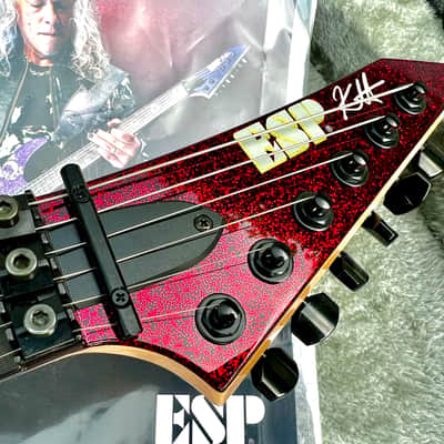 ESP Custom Shop Ouija Red Sparkle & Purple Sparkle Set with Matching Serial# 16 image 20