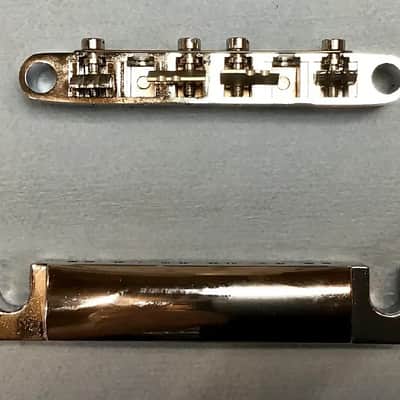 MORTone Tune o matic style guitar to mandocello conversion bridge and tailpiece image 3