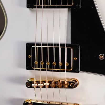 Epiphone Les Paul Custom Electric Guitar - Alpine White with Gig Bag image 10