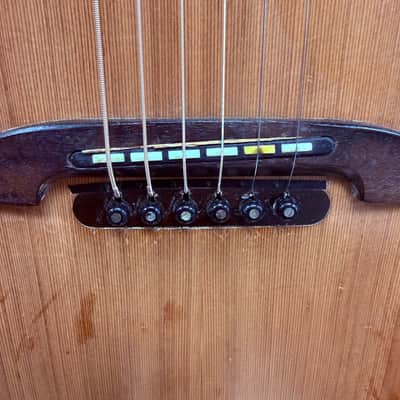 Vintage Alvarez by Kazuo Yairi DY-1 Acoustic Electric Guitar with Gig Bag Made in Japan 1990 image 14
