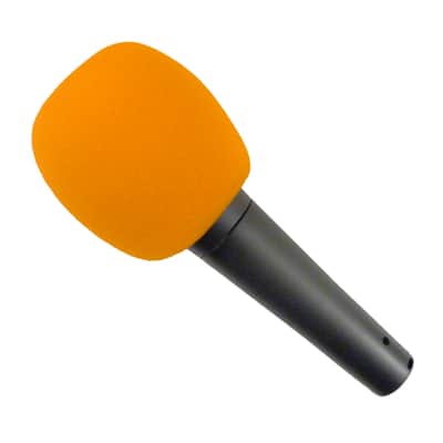 Microphone Windscreen - 3 Pack - Orange - Fits Shure SM58, Beta 58A & Similar - Vocal Mic Cover New image 3