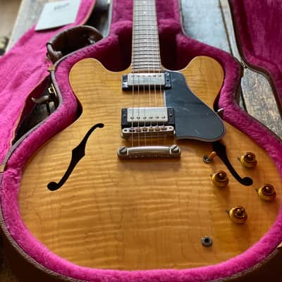 Gibson Vintage 1991 ES 335 Dot Natural Figured Electric Guitar Huge Flame w/ OHSC image 1
