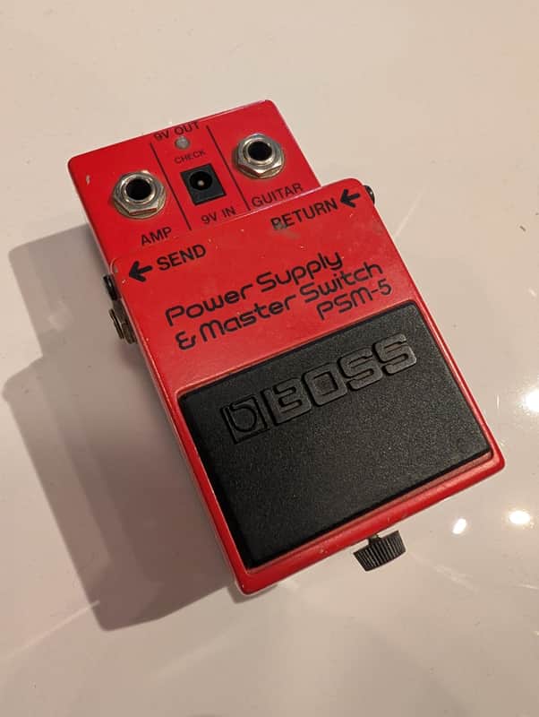Boss PSM-5 Power Supply & Master Switch (Red Label) 1991 - 1999 - Red