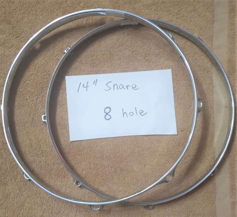 Unknown 14" rim 8 hole - Pair 2000's Chrome image 1