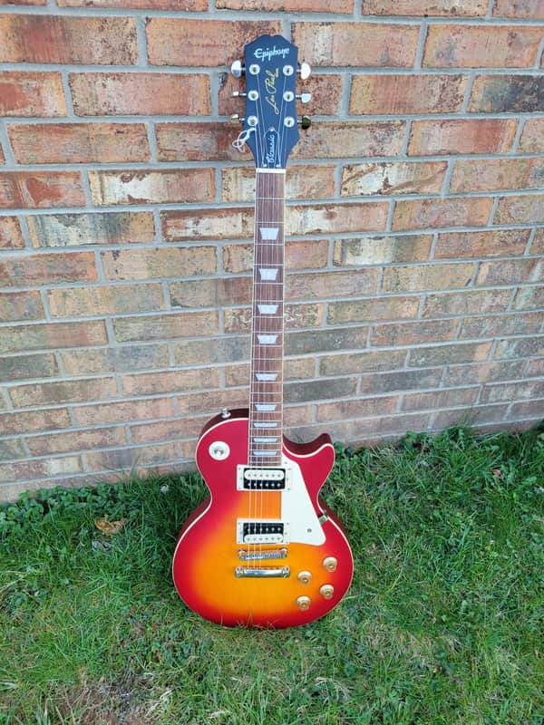 2024 Epiphone Les Paul Classic Electric Guitar Cherry Sunburst Great Player & Sound Hardshell Case Inclided image 1