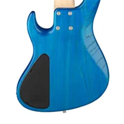 Sadowsky MetroLine 24-Fret Vintage J/J Bass-Swamp Ash Body-5 String-Ocean Blue Transparent Satin image 3