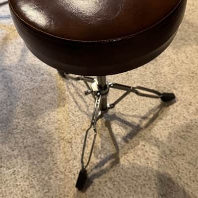 Vintage Tama Titan 6790 Drum Throne - 1980s "Yellow Label" - Brown Vinyl Top - MIJ image 3