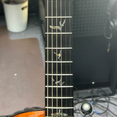PRS SE A50E Angelus with Fishman GT1 Pickup 2018 - 2021 - Natural with Fire Red Burst Back image 4