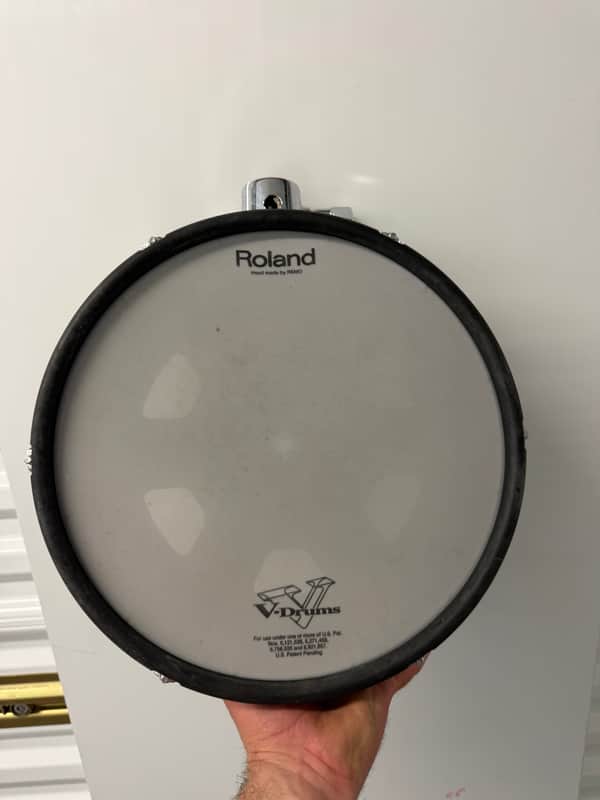 Roland PD-128-BC V-Pad 12" Dual Trigger Mesh Drum Pad 2010s - Black Chrome image 1
