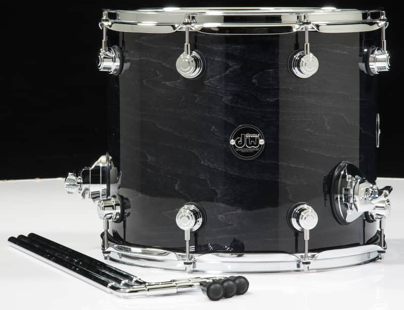DW Performance Series 12x14 Floor Tom - Ebony Stain image 1
