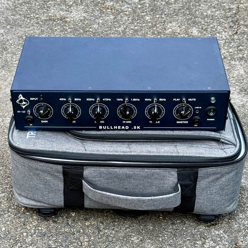 Trickfish Bullhead .5K bass amplifier w/ gig bag image 1