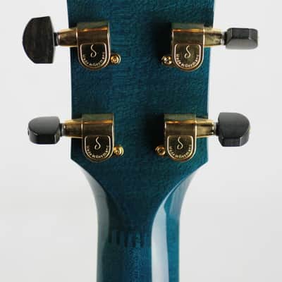 MINT 2000 Taylor GSLJ Living Jewels Aqua Blue Koi Fish Guitar! Bearclaw Quilted GS image 23