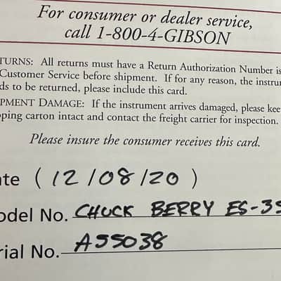 Gibson Chuck Berry 1955 ES-350T Limited Edition image 21