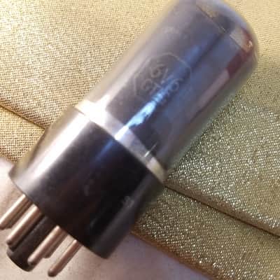 RCA VT-107A tNOS AT1000 TESTED Vacuum Tube greyglass military WWII black plate SC 189A Beam Power 6V6 1941-1945 image 7