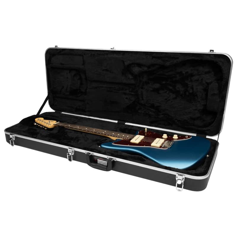 Gator Cases ABS Deluxe Molded Case For Right or Left Handed Fender Jazzmaster Guitar, Black image 1