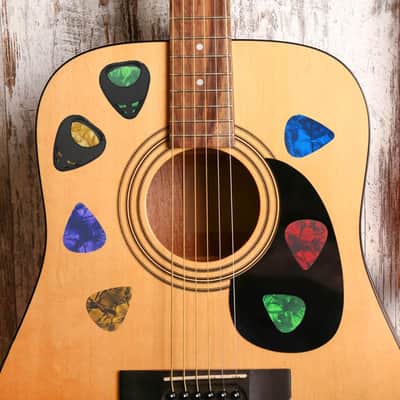 40 pcs Guitar Accessories, 30 Guitar Picks and 10 Pick Holder on Guitar, 0.5, 0.75, 1.0 mm image 3