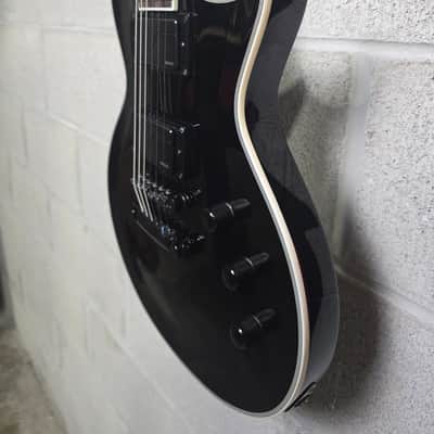 ESP LTD EC-1000 Deluxe- 2022- Black with black hardware-Fushman Fluence Pick-ups image 4