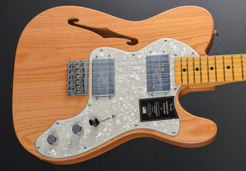Fender American Vintage II 1972 Telecaster Thinline - Aged Natural image 1