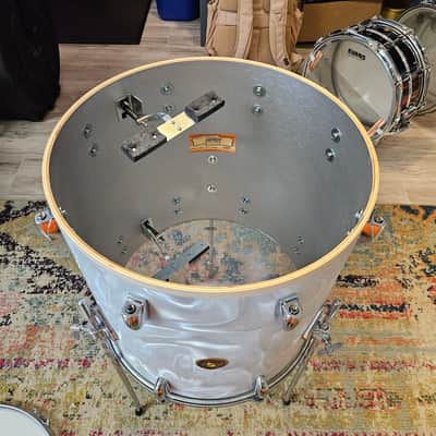 Gretsch USA Custom 20-14-12" Drum Kit - White Satin Flame - Vintage Build image 13