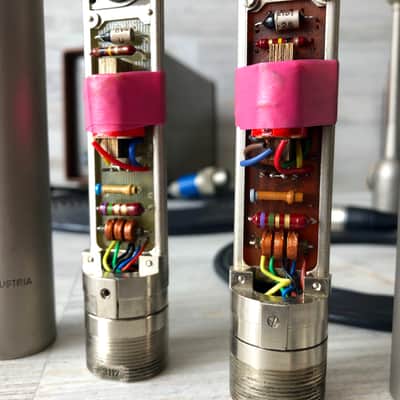 1969 Matched Pair Of AKG C28/C30A Nuvistor Tube Mics w/AKG CK28 Capsule & AKG N12 PSU image 15