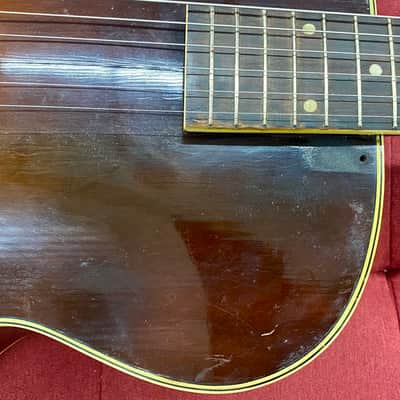 Silvertone H708 by Harmony Acoustic Archtop Guitar 1947 - Sunburst image 4