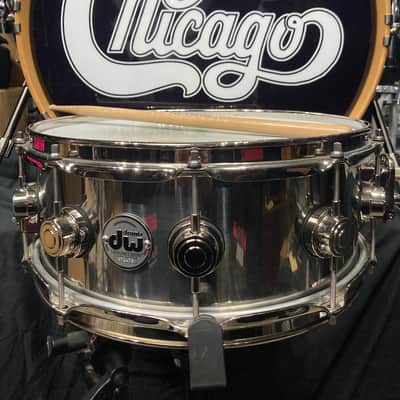 Tris Imboden's, Chicago, 5.5x14" Collector's Series Stainless Steel Snare Drum 2000s image 1