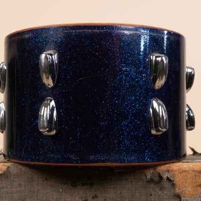 1966 Slingerland 8x12 Sparkling Blue Pearl Tom image 7