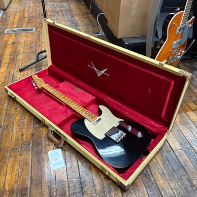Fender Custom Shop Limited 1953 Telecaster Relic Aged Black w/Tweed Case image 9