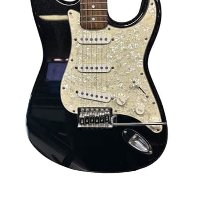 Fender Starcaster Strat 2009 -Metallic Black with Pearl White Pic Guard image 2