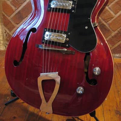 Vintage Italian Contessa HG-130 F Hole Archtop Semi acoustic Hollow Body Jazz Guitar image 6