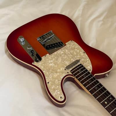 Vintage 2005 Fender American Deluxe Telecaster Rosewood Fretboard - Cherry Sunburst - Free Pro Setup image 3