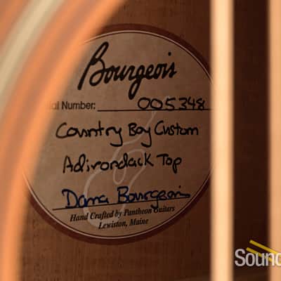 2010 Bourgeois Country Boy Deluxe Custom - Pale Sunburst - Red Adirondack Spruce / Flamed Beeswing Mahogany image 12
