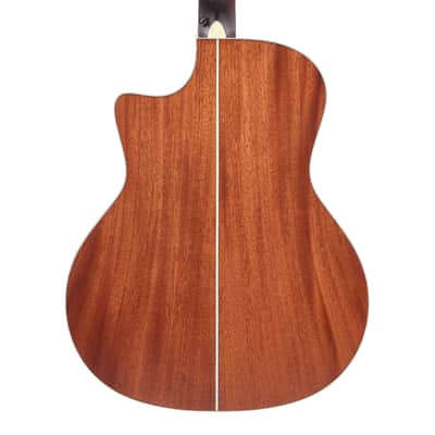 D'Angelico Excel Gramercy Grand Auditorium A/E Guitar Natural Mahogany Open Box image 7