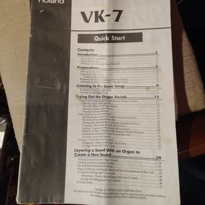 Roland VK-7 61-Key Organ 2000s - Natural / Black image 6