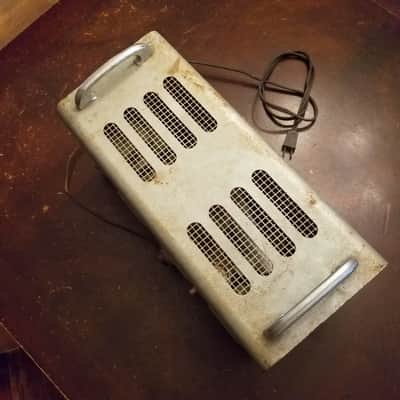 Webster Electric Rare Early Mono Tube PA Amp Mixer 1/4" phone inputs 25 Watt head 6L6 82-25 1950s - Hammered Grey metallic paint image 8