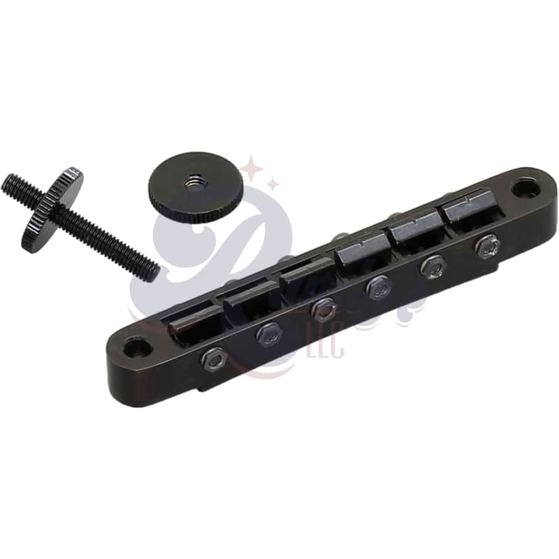 Gotoh GE104B Nashville Tune-O-Matic Bridge w/ M4 Posts - Fits Gibson®-Black image 1