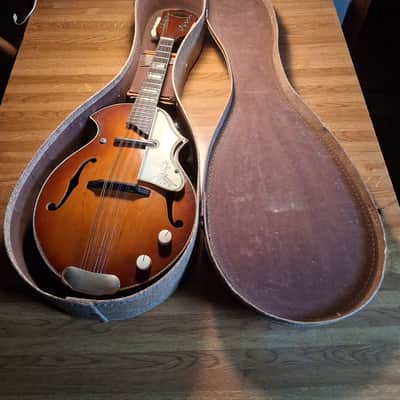 ~Vintage 1950's Airline Electric Mandolin Florentine Kay Harmony~USA image 13