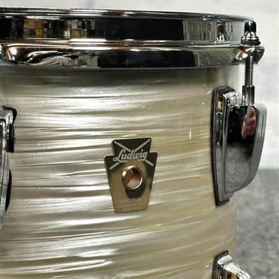 Used Ludwig Classic Maple 4pc Drum Set Olive Oyster - Very Good image 4