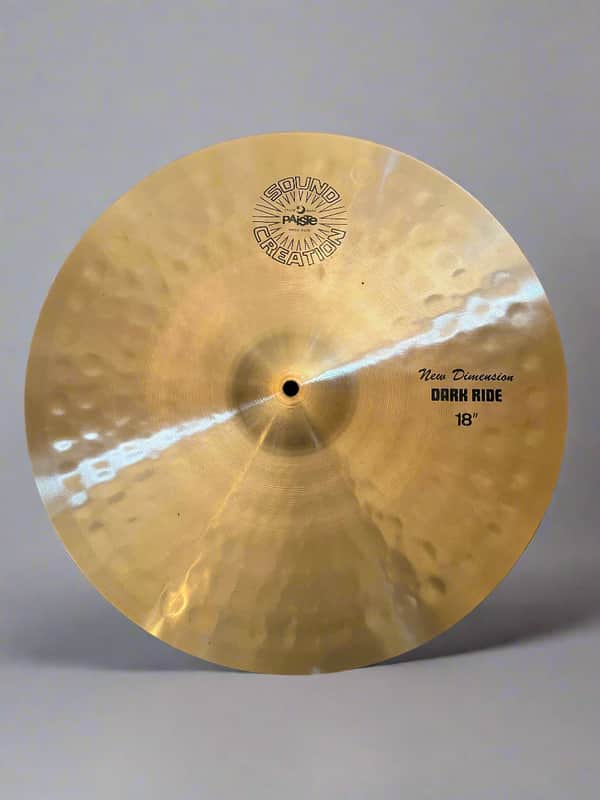 Used Paiste Sound Creation New Dimension Dark 18" Ride 1992g w/ video demo of actual cymbal for sale image 1