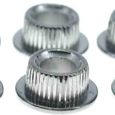 Metal Chrome 10mm Guitar Tuners Conversion Bushings Adapter Ferrules for Vintage Guitar Tuning Keys image 1