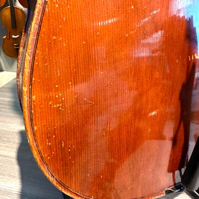 Golden Bamboo Chinese Imported 1/2 Cello Solid Wood Quinn Violin 2000 - Oil Varnish image 13