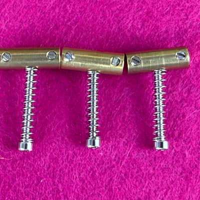 GVT® 50's Telecaster® Compensated Saddles – Soft Brass, Long RH Model image 1