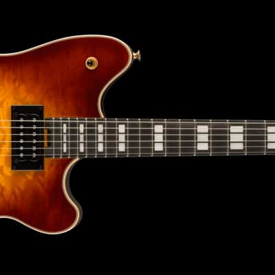 EVH SA-126 Special Quilted Maple Semi-Hollowbody Electric Guitar, Tobacco Burst image 1