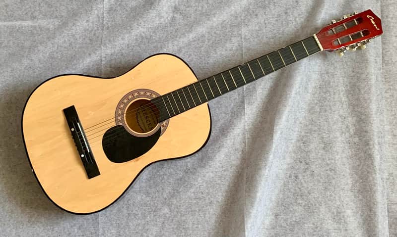 CRESCENT Acoustic Classical Guitar 100% Handmade 38” Fair Condition image 1